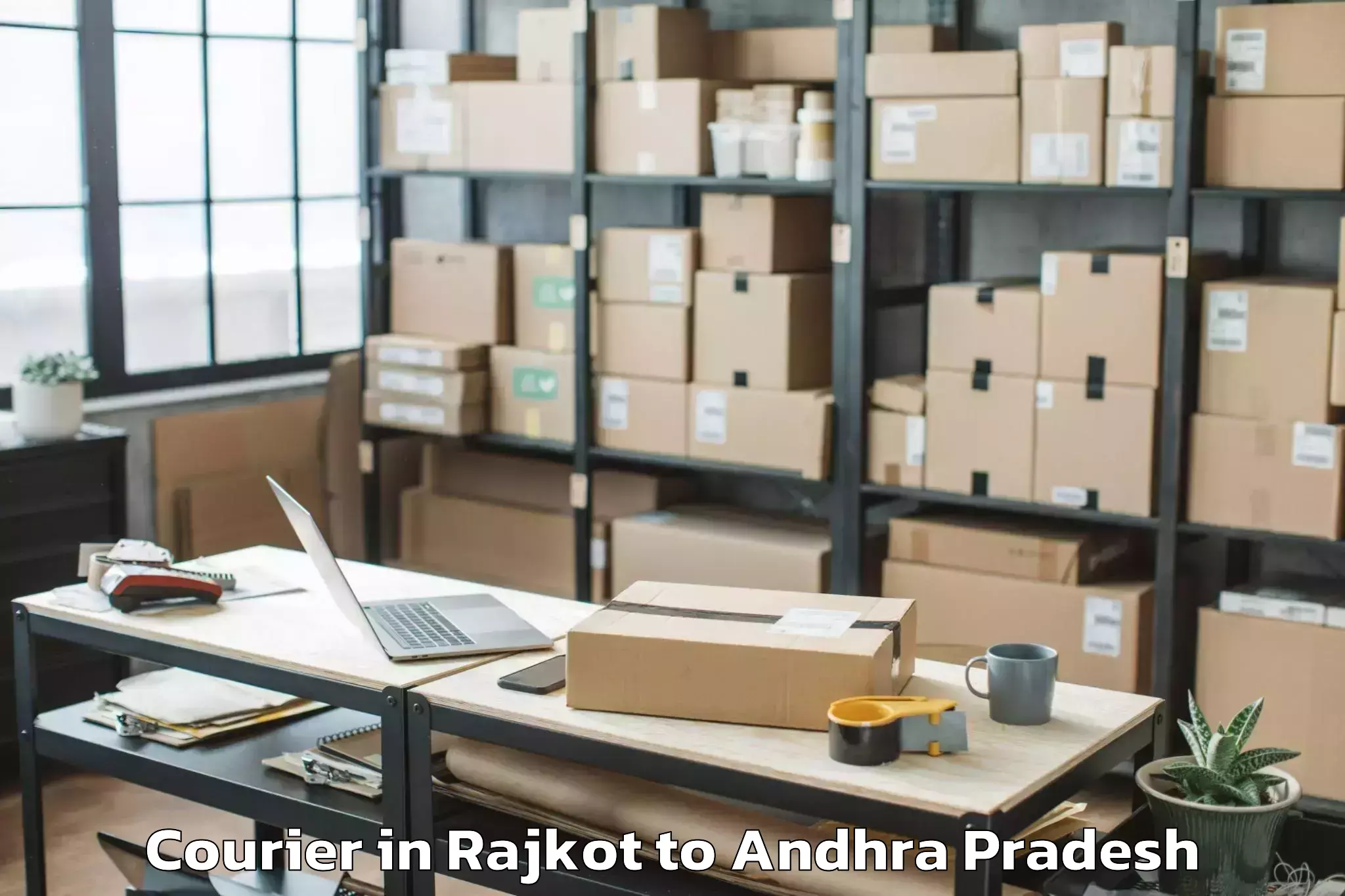 Book Rajkot to Kandukur Courier Online